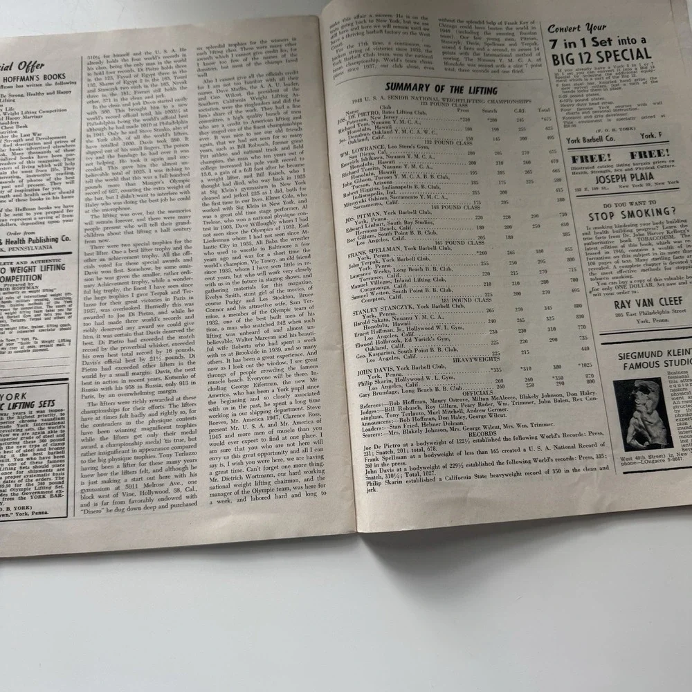 Strength And Health Magazine June & July 1948